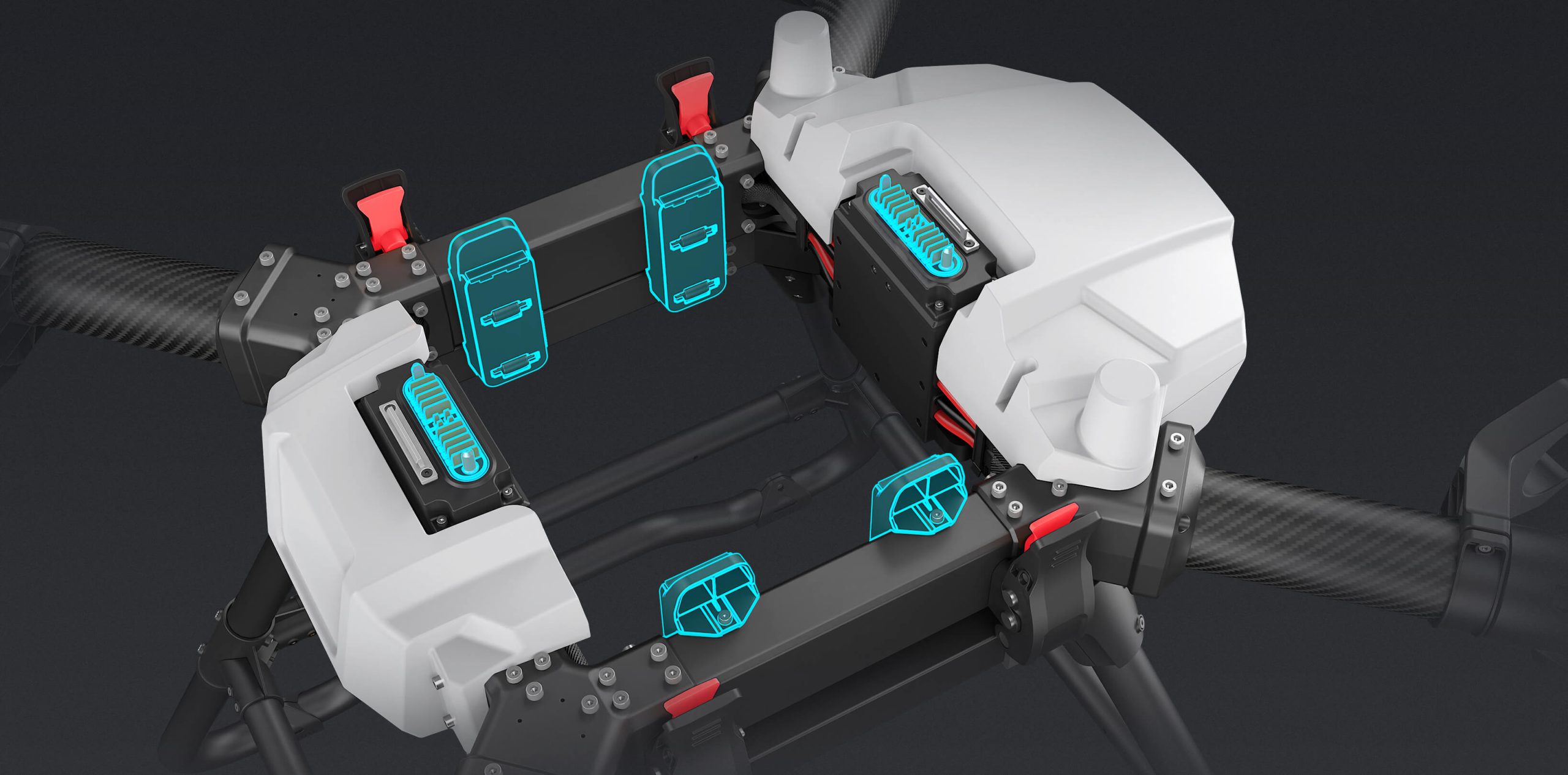Smart battery mounting