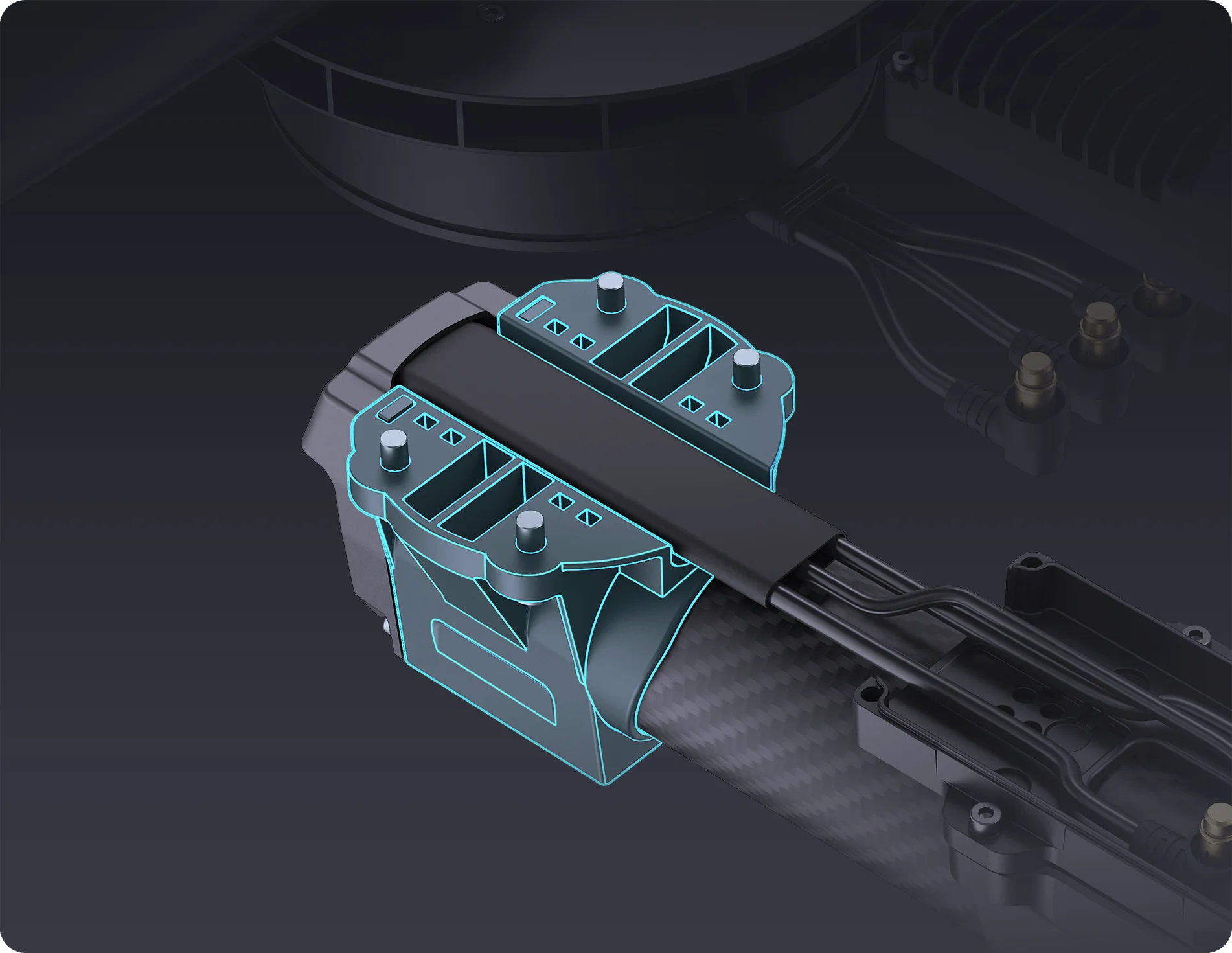 Injection-molded motor base