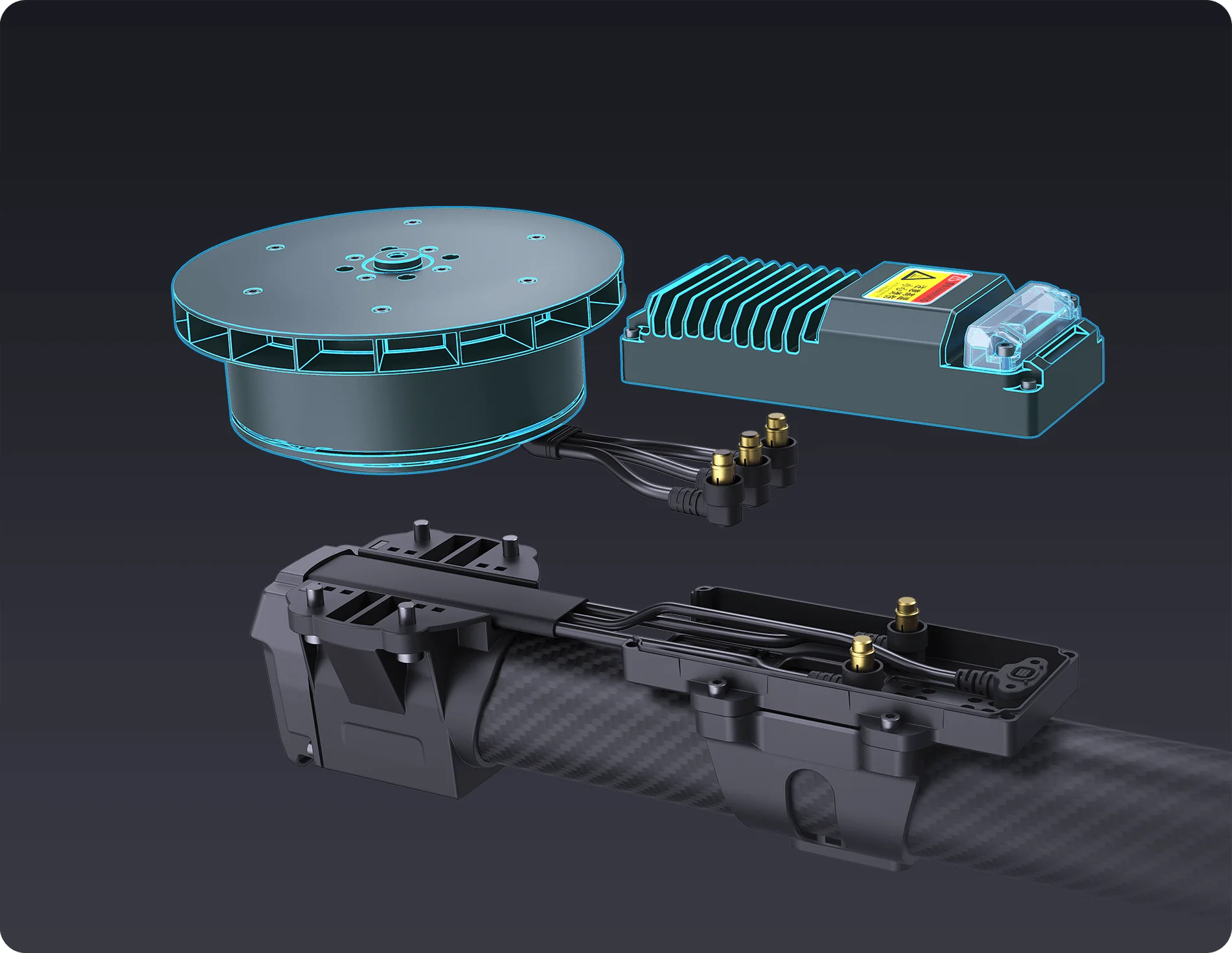 Separated ESC and motor