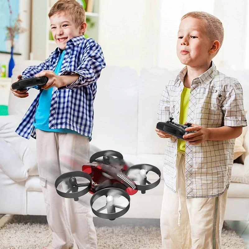 Kids flying the ALFI G65A mini drone indoors