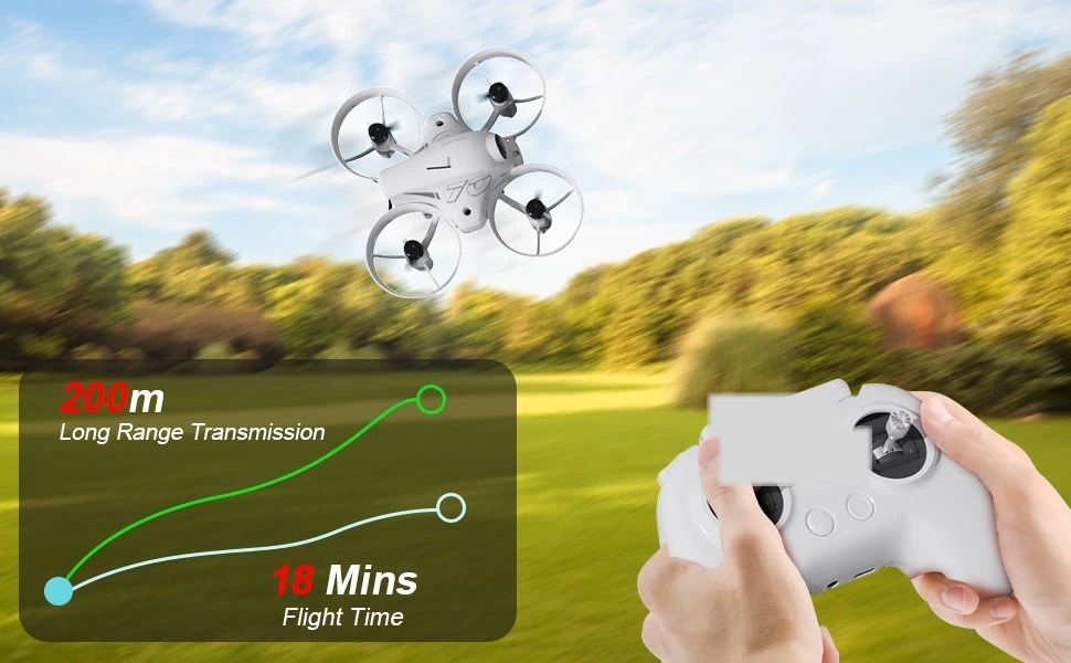 ALFI VR70 flying outdoors with long-range transmission